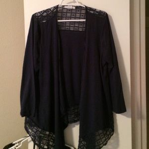 Navy blue Cotten shrug