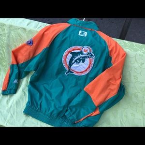 Miami Dolphins Starter NFL Jacket. XL