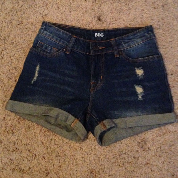 BDG distressed high waisted shorts.