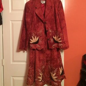 Unique two-piece skirt and jacket!