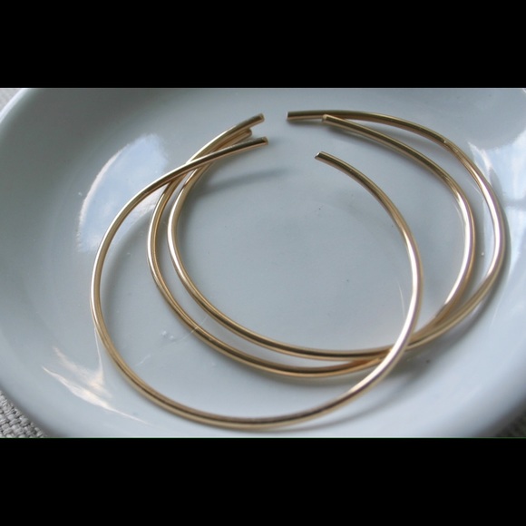14k gold filled bangle set of 3 - Picture 1 of 3