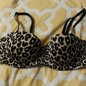 H&M cheetah bra