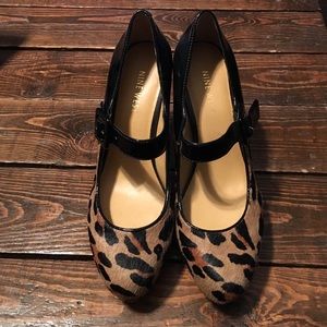 Nine West cheetah print heels