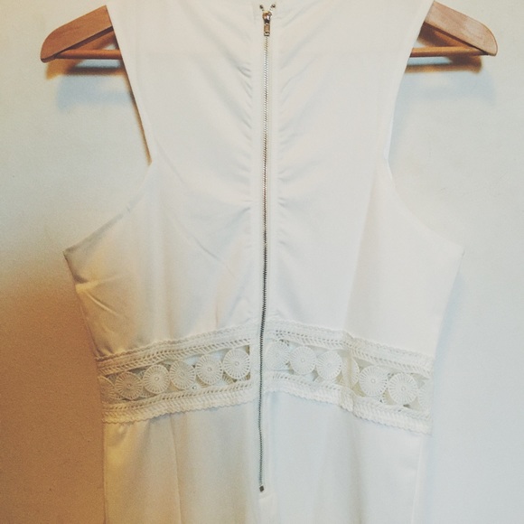 White Dress with Cut outs - Picture 3 of 3