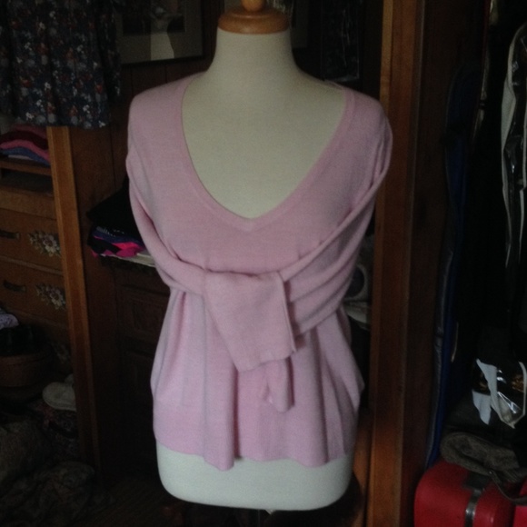 Sweet pink sweater sz l/xl
