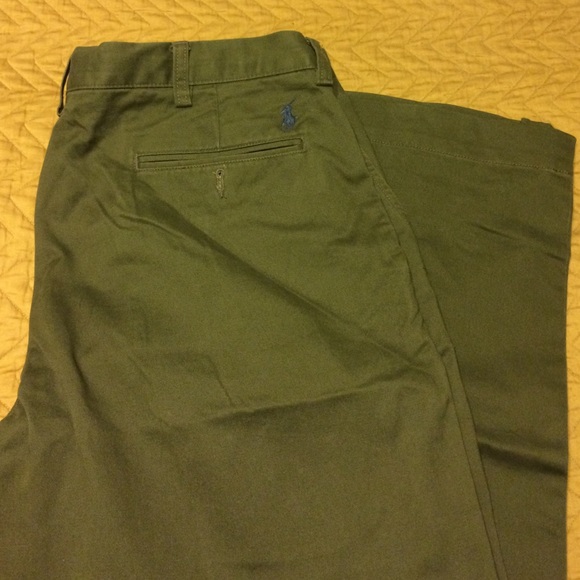 Men's Olive Polo by Ralph Lauren Chino Pants