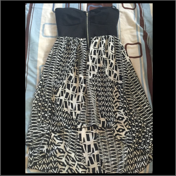 High low black dress