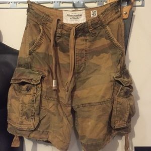 Abercrombie & Fitch Army Fatigue Cargo Shorts
