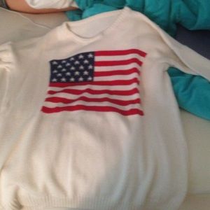 Brandy Melville American flag sweater