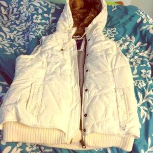 White down vest
