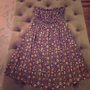 Brown patterned Free People sun dress