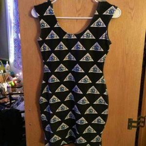 third eye mini dress