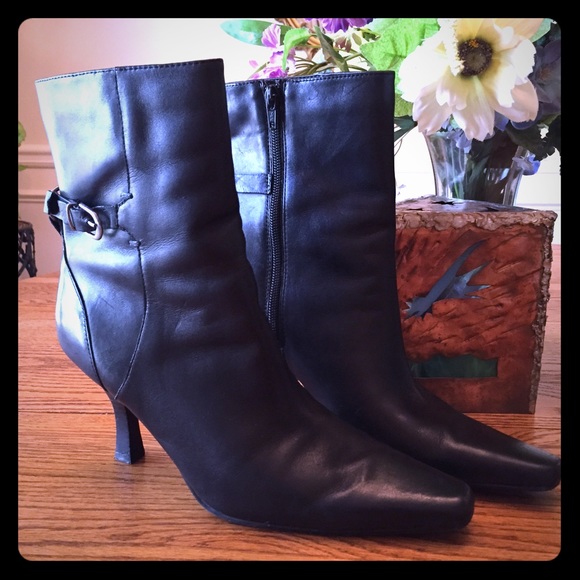 Black ankle boots
