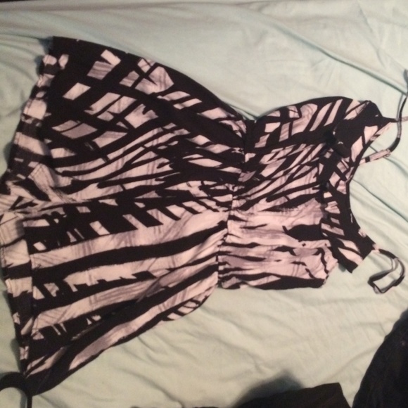 Black and white romper