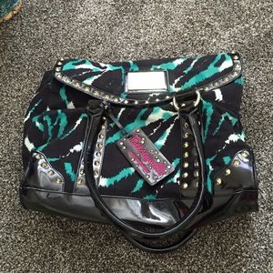 Zebra Betsy Johnson Shoulder Purse