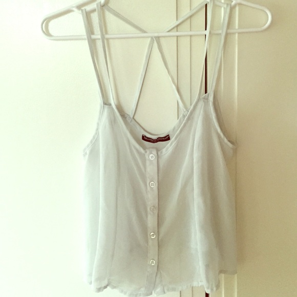 Brandy Melville Strappy Blouse - Picture 1 of 3