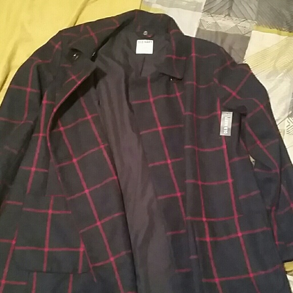Navy blue/red old navy peacoat ($25)
