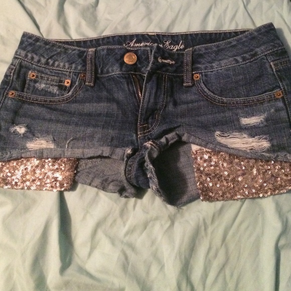American eagle jean shorts