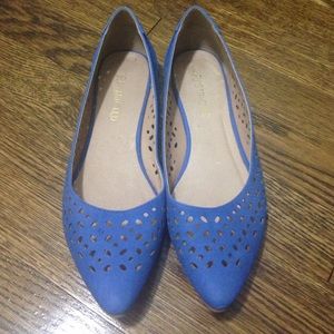 Restricted Flats in Cobalt Blue sz 8