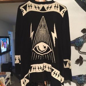 UNIF all seeing eye poncho/sweater