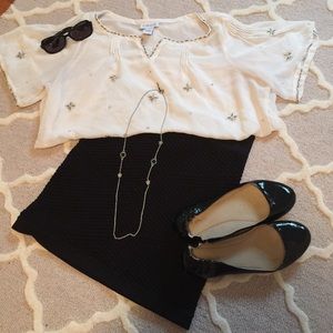 ⚡️sale! white embellished tunic