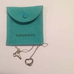 Tiffany & Co open heart necklace