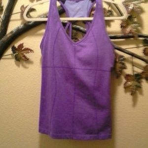 Purple athletic top