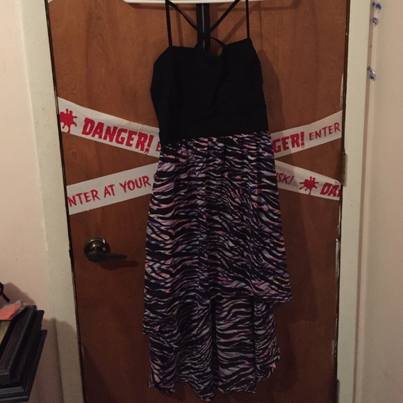 Zebra striped dress