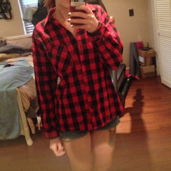 Black and red flannel