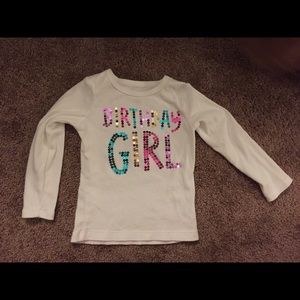 EUC Carters 2T Birthday shirt long sleeve