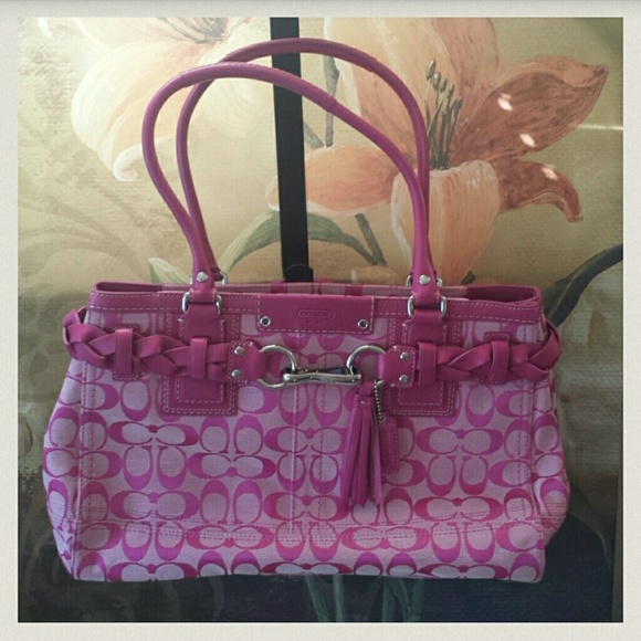 **SOLD ON MERCARI** NWOT pink Coach purse! - Picture 1 of 4