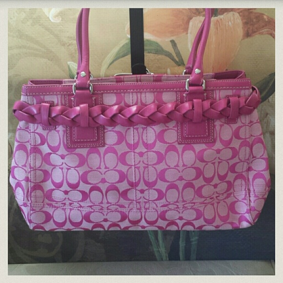 **SOLD ON MERCARI** NWOT pink Coach purse! - Picture 3 of 4
