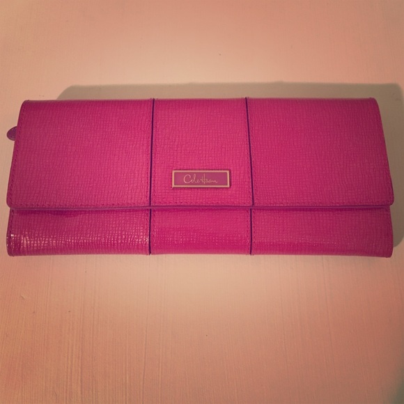 Cole Haan Handbags - Cole Haan pink patent clutch/ jewelry case