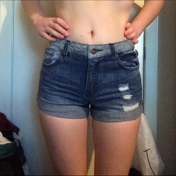Forever 21 high waisted jean shorts