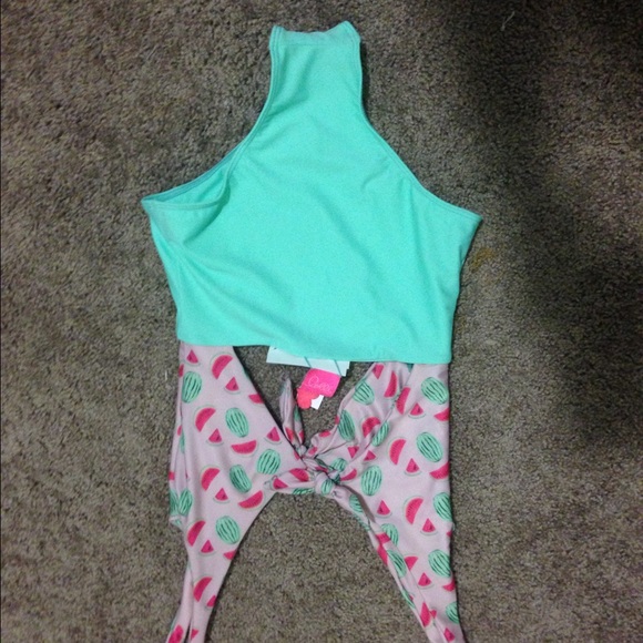 Lolli swimsuit one piece front and back tie xs - Picture 4 of 4