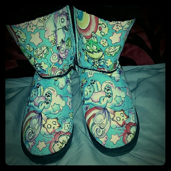 Rainbow Zombie Teddy Boots