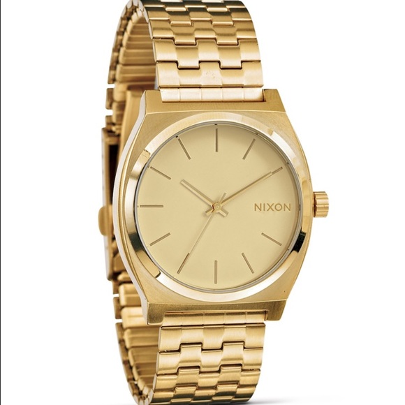 Nixon The Time Teller gold watch