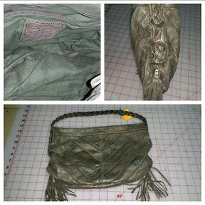 Fossil fringe leather Boho bag.