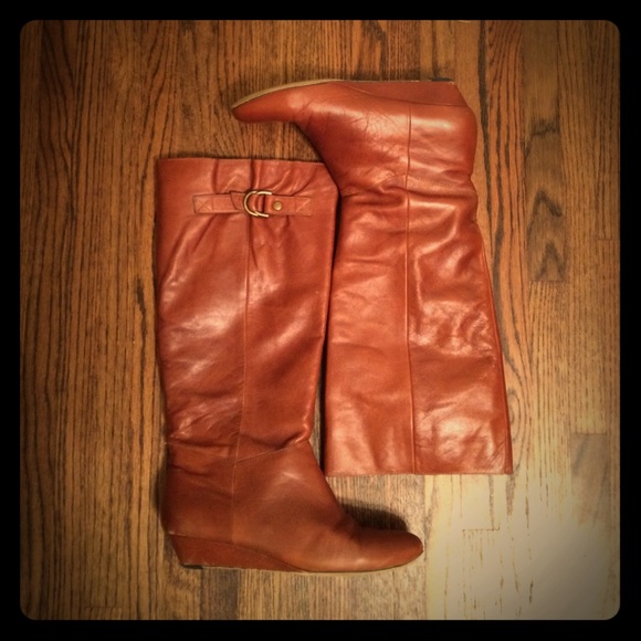 Aldo Larin knee high boots in Cognac
