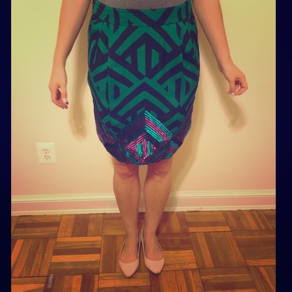 🎄✨Holiday Party sequin skirt from Anthro