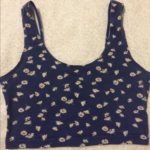 American apparel flower tank top