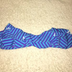 striped bikini top