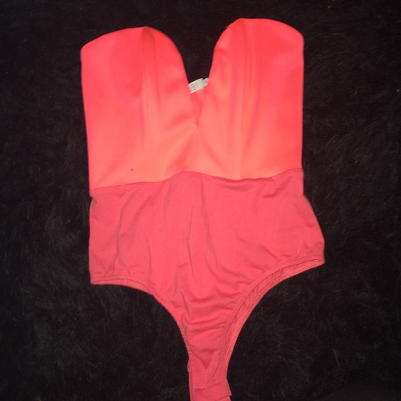 Hot pink bodysuit