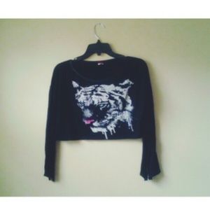 Tiger crop top