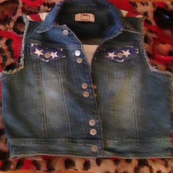 Stars & Stripes Denim Vest