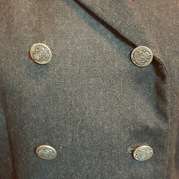 Worsted wool double-breasted blazer - Picture 2 of 4