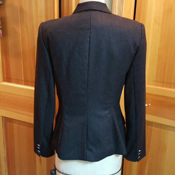 Worsted wool double-breasted blazer - Picture 3 of 4