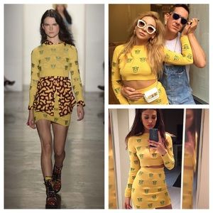 Jeremy Scott Shrek Knitted Crop Top