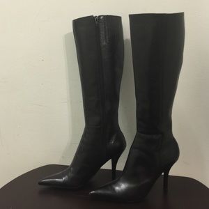 Black knee high boots