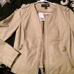 Faux leather jacket